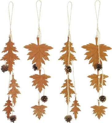 Produktbild von Metallhänger "Herbstblätter", 4er Set