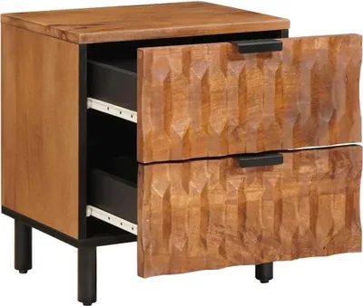 Produktbild von vidaXL Nachttisch Braun 40 x 33 x 46 cm Massivholz Mango