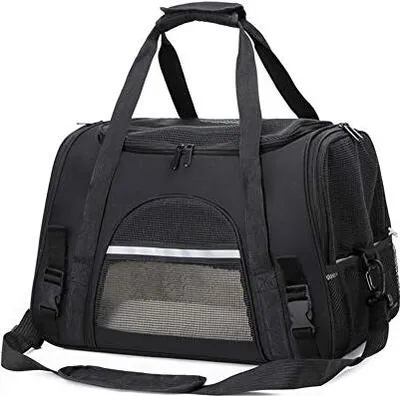 Imagen del producto de Bolsas plegables para mascotas, bolsas de transporte para mascotas, bolso de viaje para perros, apto para gatos y perros de hasta 10 kg