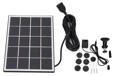 Produktbild von Solar-Wasserpumpen-Set 4 W, 5 V – Einfach zu montierende Solar-Springbrunnenpumpe für den Garten