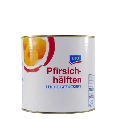 Produktbild von aro Pfirsichhälften 2,6KG