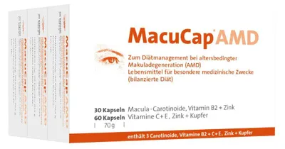 Obrázek produktu pro MacuCap AMD na věkem podmíněnou makulární degeneraci, 270 kapslí