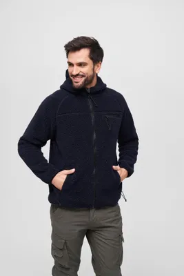Obrázek produktu pro Pánská bunda Brandit Teddyfleece Worker Jacket navy - XL