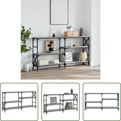 Produktbild von The Living Store Konsolentisch Grau Sonoma 150x29x76,5 cm Holzwerkstoff