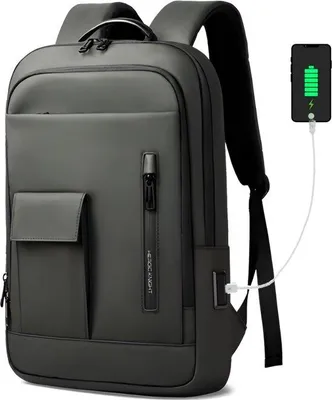 Productafbeelding van CarryQuest® - Laptoprugzak - Waterdicht Oxford-materiaal - 15,6 inch - Groen