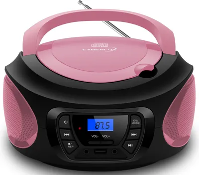 Produktbild von Przenośny odtwarzacz CD dla dzieci Cyberlux Radio CD Stereo Boombox różowy