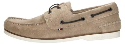Obrázek produktu pro Tommy Hilfiger TH Boat Shoe Core Suede lodní bota – taupe – velikost 46