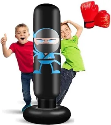 Produktbild von Famanu Aufblasbare Boxsack - Stehender Boxsack für Kinder