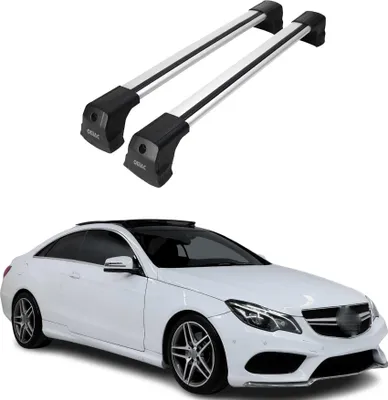 Image de Barres de toit transversales pour Mercedes E Classe Coupe 2009-2016 Gris Alu