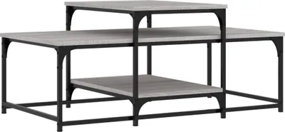 Obrázek produktu pro vidaXL Konferenční stolek Grey Sonoma 102x60x45 cm Dřevěný materiál