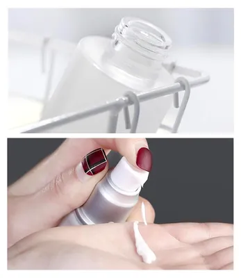 Produktbild von 3 Stück 30 ml nachfüllbare Milchglasflaschen für Kosmetik und Lotionen