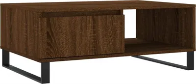 Productafbeelding van vidaXL Salontafel, bruin, eikenlook, 90x60x35 cm, houtvezel