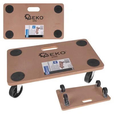 Immagine prodotto di Carrello da trasporto carico con piattaforma e a ruote, 200 kg Geko