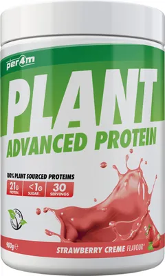 Produktbild von Per4m Plant Protein (900g) Strawberry Creme - Eiweiße - Veganes Eiweiß
