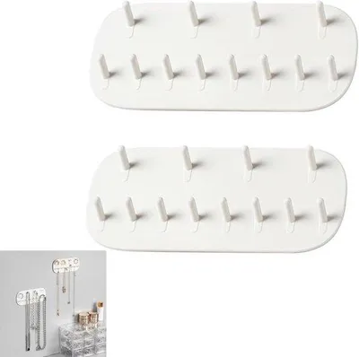 Obrázek produktu pro Držák na šperky, nástěnný, 2dílný, samolepicí