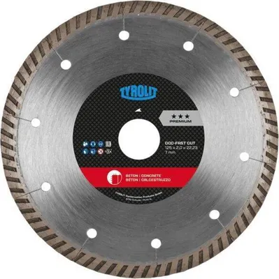 Produktbild von TYROLIT Diamant-Trennscheibe PREMIUM*** Mauerschlitzer, Scheiben-Ø: 125 mm