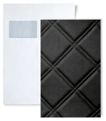 Productafbeelding van 1 PROEFMONSTER WallFace S-15030 DIN A5 | Wandpaneel Staal ROMBO 85 NERO