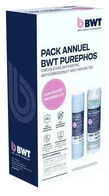 Zdjęcie produktu dla Roczny zestaw wkładów filtrujących BWT, ARCTIC 20 µm, PURESILI, przeciw zanieczyszczeniom, antybakteryjny, przeciw osadzaniu się kamienia, ochrona przed korozją