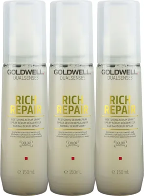 Produktbild von Goldwell Rich Repair Restoring 3 x 150 ml Serum Spray Leave In Set