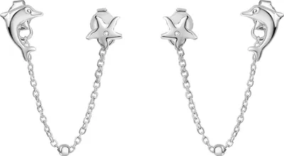 Produktbild von V Ohrstecker 925/- Sterling Silber 6,2cm weiß 301220108