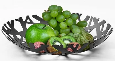 Obrázek produktu pro Talíř na uchování čerstvosti – vysoký regál – černý