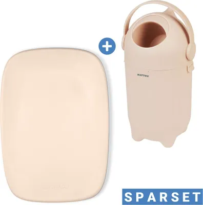 Produktbild von Nattou Wickel-Set mit Wickelunterlage Softy & Windeleimer
