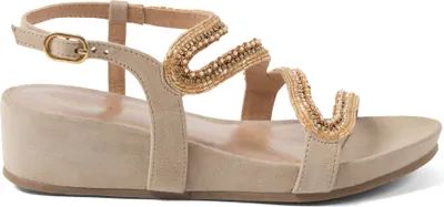 Produktbild von Lazamani Aurelia Damen Wildleder-Sandalen Biscuit Größe 36