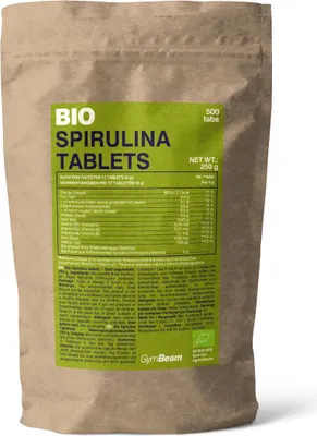 Obrázok produktu pre GymBeam -Spirulina tablety 500 neochutench tabliet