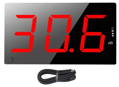 Productafbeelding van Geluidmeter Groot LCD-Display - Geluidsniveau-Meter - Decibel-Meter 30-130dB - Alarmsysteem - ABS-Materiaal - Frequentiebereik 31.5Hz-8.5kHz - Geluidsmeter