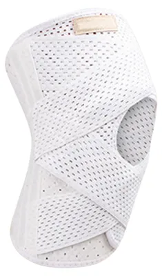 Produktbild von Knieorthese mit offener Patella und seitlicher Stabilisierung zur Schmerzlinderung, verstellbare Kompressionsbandage zur Unterstützung der Knierehabilitation bei Meniskusrissen