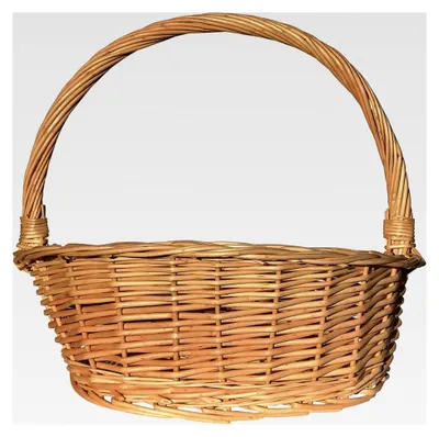 Produktbild von Geschenkkorb, Weidenkorb, Präsentkorb, Körbchen, Natur - Größe M (37x30x34)