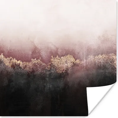Produktbild von MuchoWow® Poster Glitter - Gold - Abstrakt 50x50 cm - Wohnzimmerdekoration
