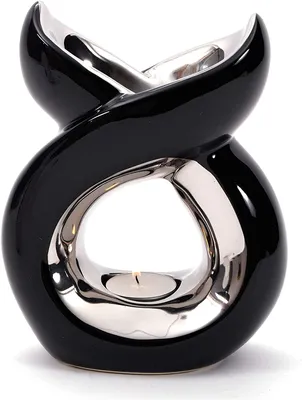 Produktbild von GILDE Aromabrenner, "Lago", Keramik, schwarz, , L. 10 cm, B. 16,5 cm, H. 20 cm 26932