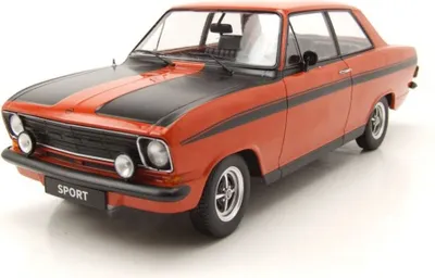 Produktbild von KK Scale 180645 Opel Kadett B Sport 1973 rot schwarz 1:18