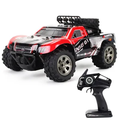 Produktbild von Ferngesteuertes Offroad-Auto 2,4 GHz Maßstab 1:18 All Terrains Elektrisches Spielzeug 260 Leistungsstarker Motor mit zwei wiederaufladbaren Batterien für Jungen Kinder