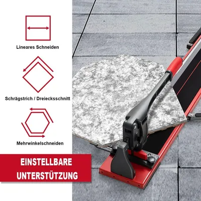 Productafbeelding van Handmatige tegelzaag, 120 cm, verstelbare hoek 0-60 graden