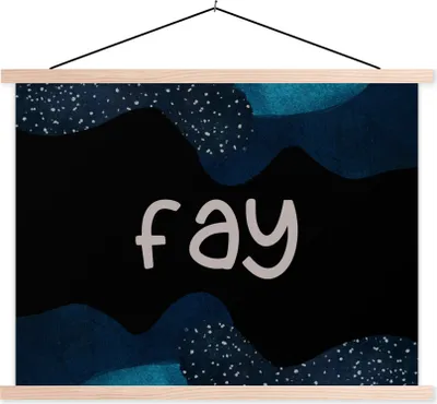 Produktbild von MuchoWow® Textilposter Fay - Pastell - Mädchen 150x113 cm mit holzfarbenen Rahmen - Poster