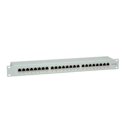 Immagine prodotto di Pannello patch VALUE Cat.6A (Classe EA) 19", 24 P, schermato, grigio