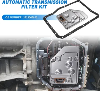 Image de Kit De Filtre De Transmission Automatique A440F A442F, Filtre De Refroidisseur D'Huile Cvt, Joint De Carter D'Huile, Pour Toyota Land Cruiser 93-95 No.3533060010 - Lot De 2