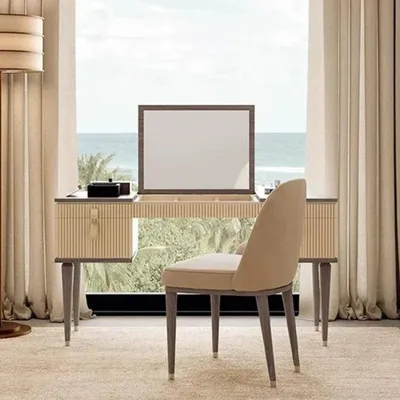 Produktbild von Schminktisch mit Spiegel Luxus Konsole Kommode Schlafzimmer Neu Schminktisch