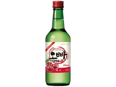 Produktbild von Oppa Soju Kirsch 360ml | Koreanische Spirituose | CHERRY | Alc. 12% vol.