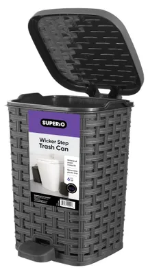 Immagine prodotto di Secchio da 6 litri, con pedale, grigio, per il bagno