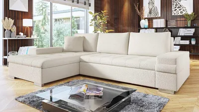 Obrázek produktu pro Rohová rozkládací sedačka ZELMA MINI - krémová