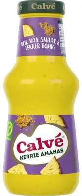 Immagine prodotto di Calvé Curry Pineapple Sauce 250 ml – Salsa piccante e cremosa al curry con ananas
