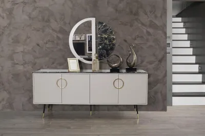 Image de Sideboard commodes meubles rtv salon armoire étagère commode tv support bois