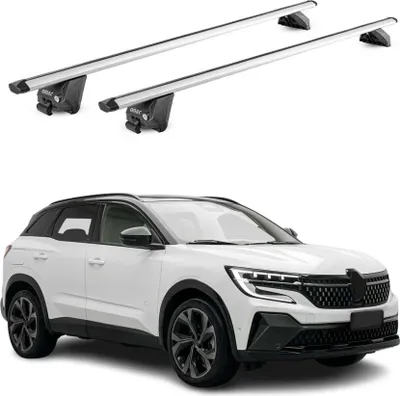 Image de Barres de toit transversales pour Renault Austral 2023-2025 Alu Gris 2Pcs ABE