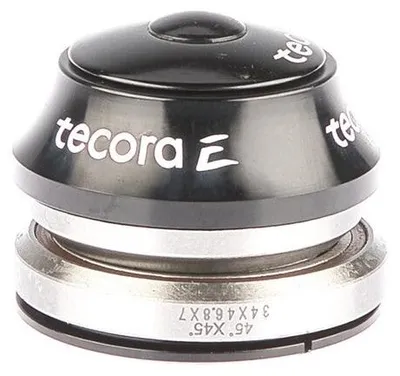 Imagen del producto de Juego de dirección Tecora E Ball Head, modelo Gazelle, compatible con tubos de dirección de 1 1/8 y 1 1/4, sistema Campa FIT GINGEGEGE. Ángulo 45-45