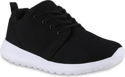 Produktbild von VAN HILL Damen Laufschuhe Sportschuhe Sportliche Profil-Sohle Schuhe 841316, Farbe: Schwarz Weiß, Größe: 40