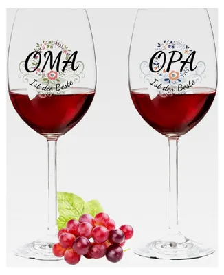 Produktbild von Leonardo Weingläser mit UV-Druck - Oma & Opa sind die Besten - Geschenk für Großeltern zu Geburtstag, Weihnachten, Muttertag & Vatertag - Farbe: Daily UV V2