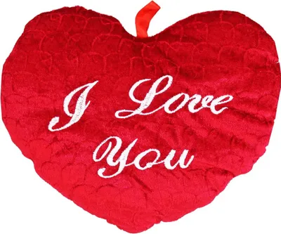 Produktbild von Herz Plüschkissen "I love you" - ca. 25 x 28 cm